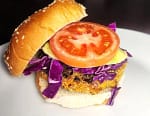 Vegan Buffalo Chickpea Burger