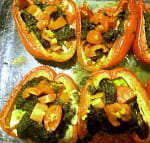 Vegan Stuffed Red Peppers
