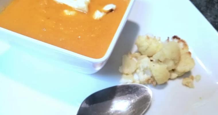 Vegan Creamy Curry Cauliflower Soup