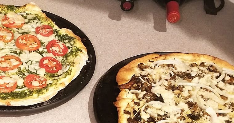 Vegan Wild Mushroom and Garlic Pizza